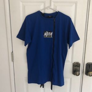 NORM cotton zipper t-shirt